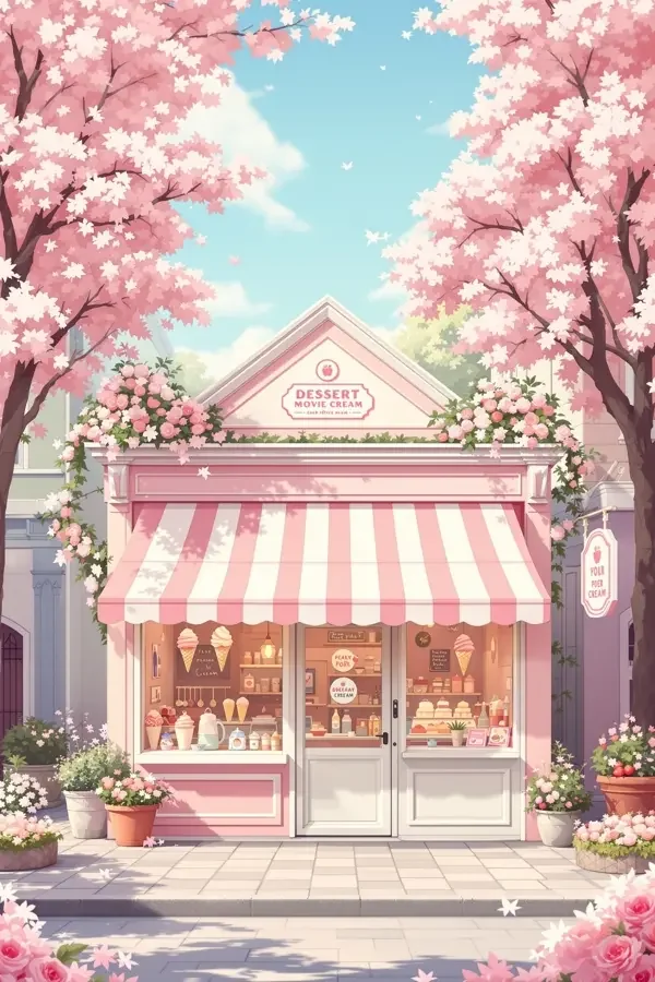 桃桃冰淇淋店 海报